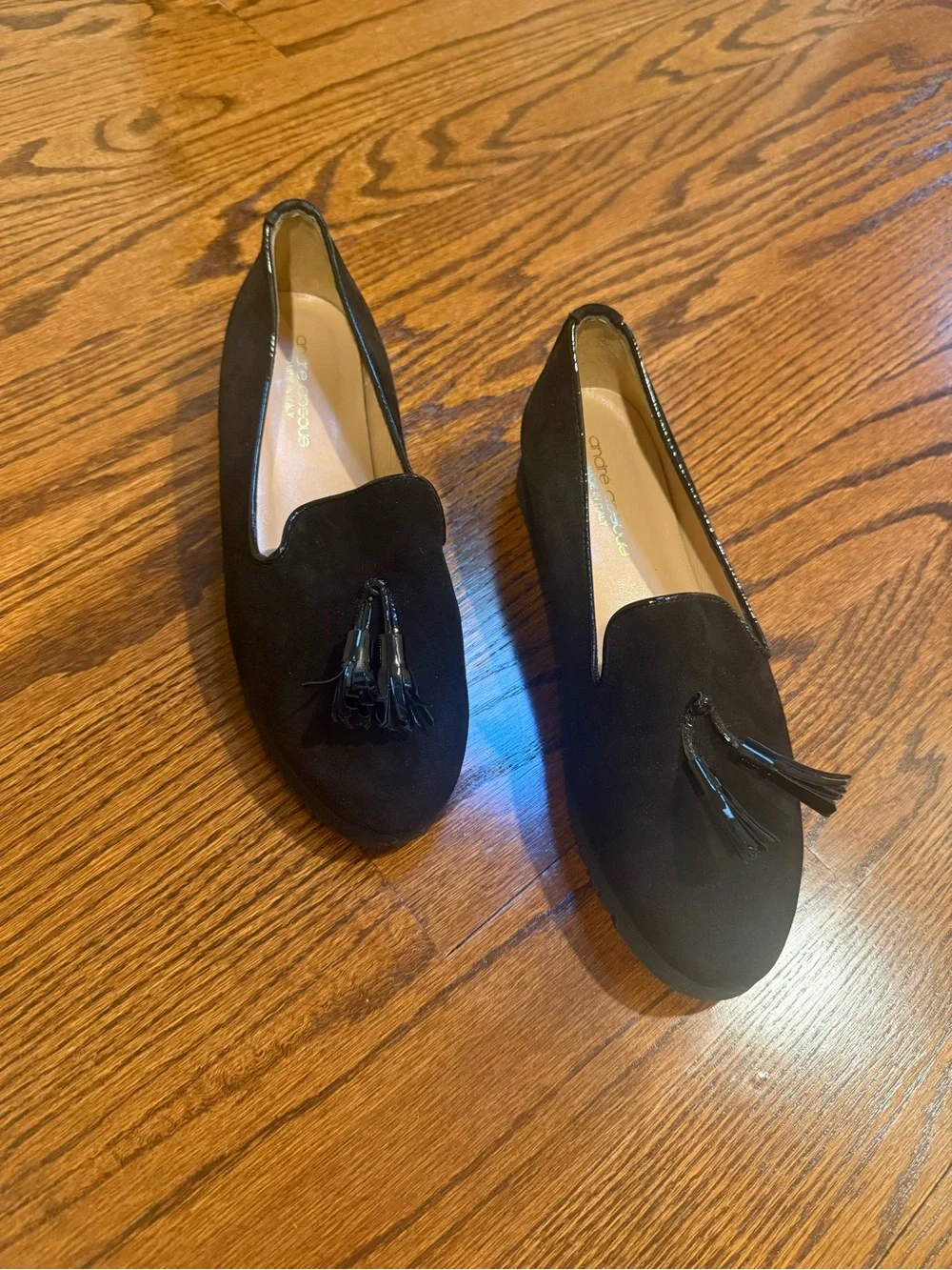 Andre Assous Women’s Black Suede Loafers - Never Worn!
